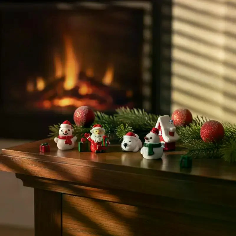 Mini Christmas Village Figurines
