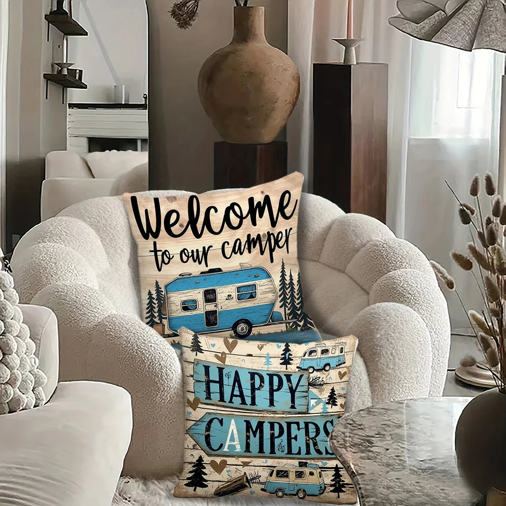 Camping & RV Decorative Pillow Covers