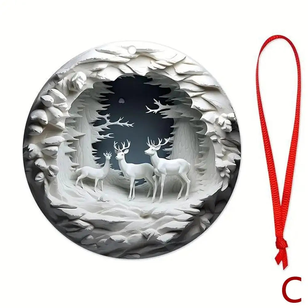 Red Cardinal Christmas Tree Ornaments
