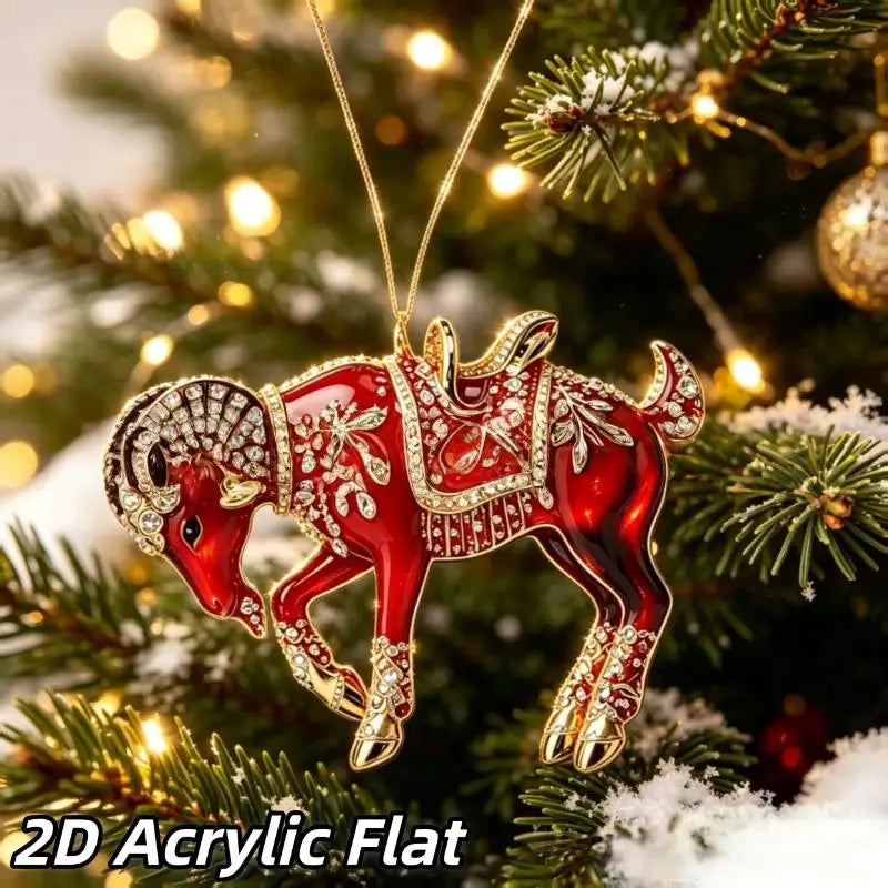 Goat Christmas Tree Ornaments
