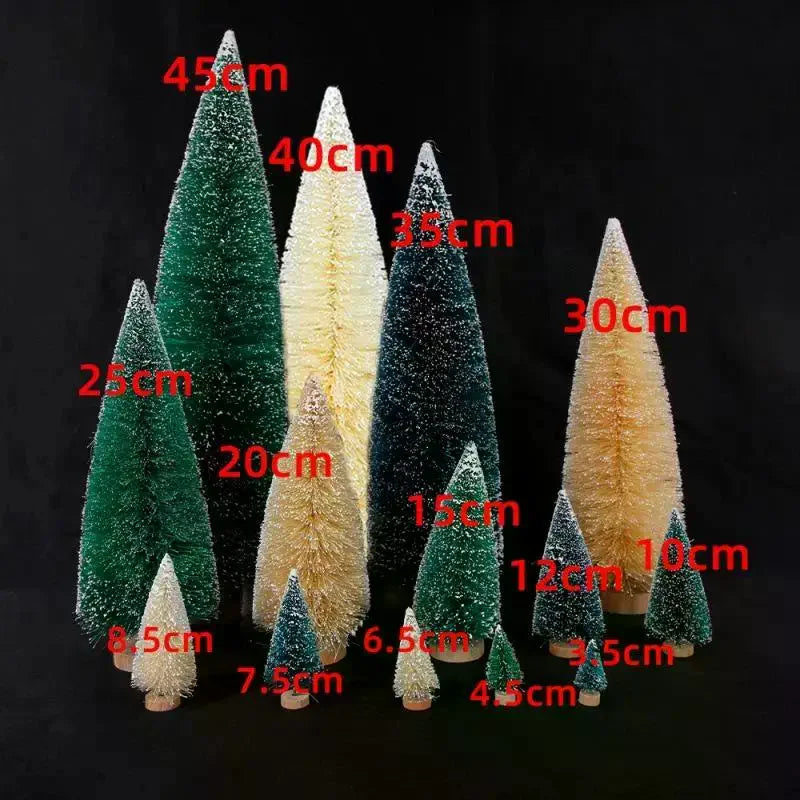 Mini Snow-Frosted Christmas Trees