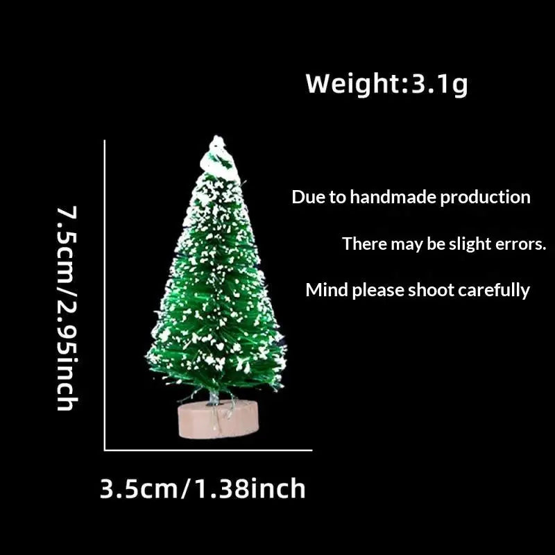 Mini Snow-Frosted Christmas Trees