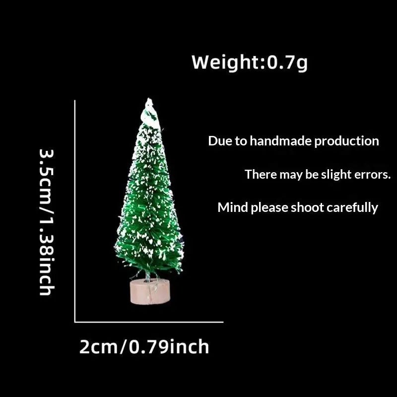 Mini Snow-Frosted Christmas Trees