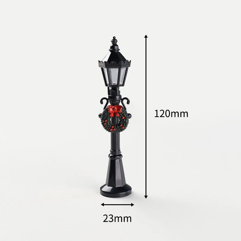 Mini Christmas Village Street Lamps