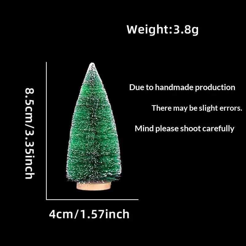 Mini Snow-Frosted Christmas Trees