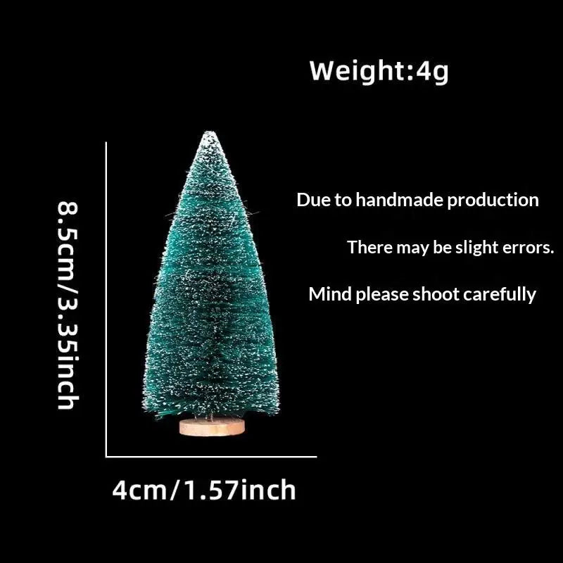Mini Snow-Frosted Christmas Trees