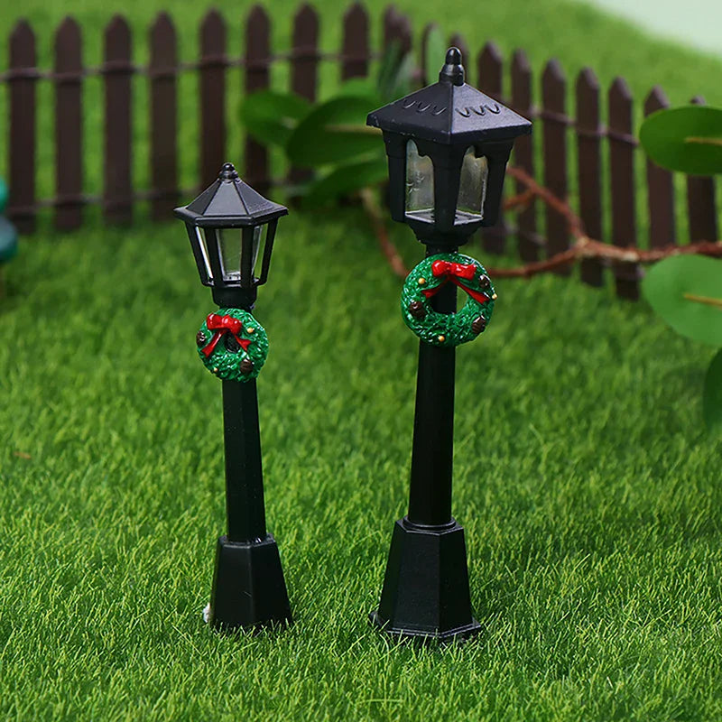 Mini Christmas Village Street Lamps