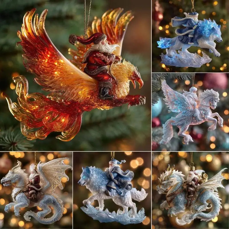 Acrylic Animal Christmas Ornaments