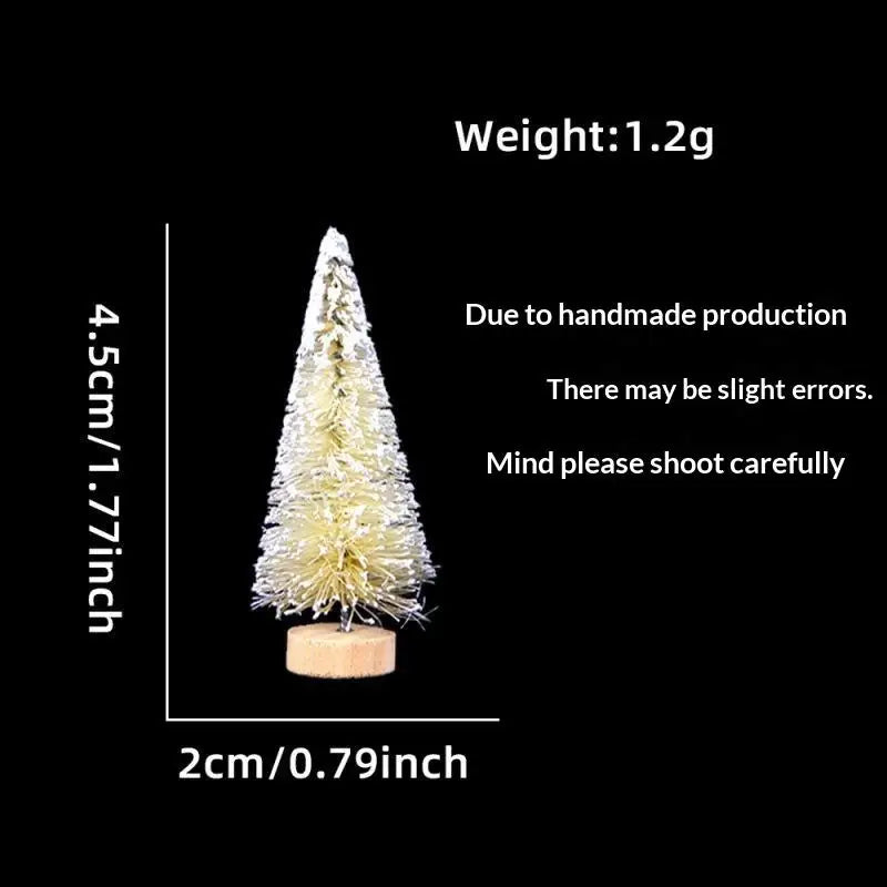 Mini Snow-Frosted Christmas Trees
