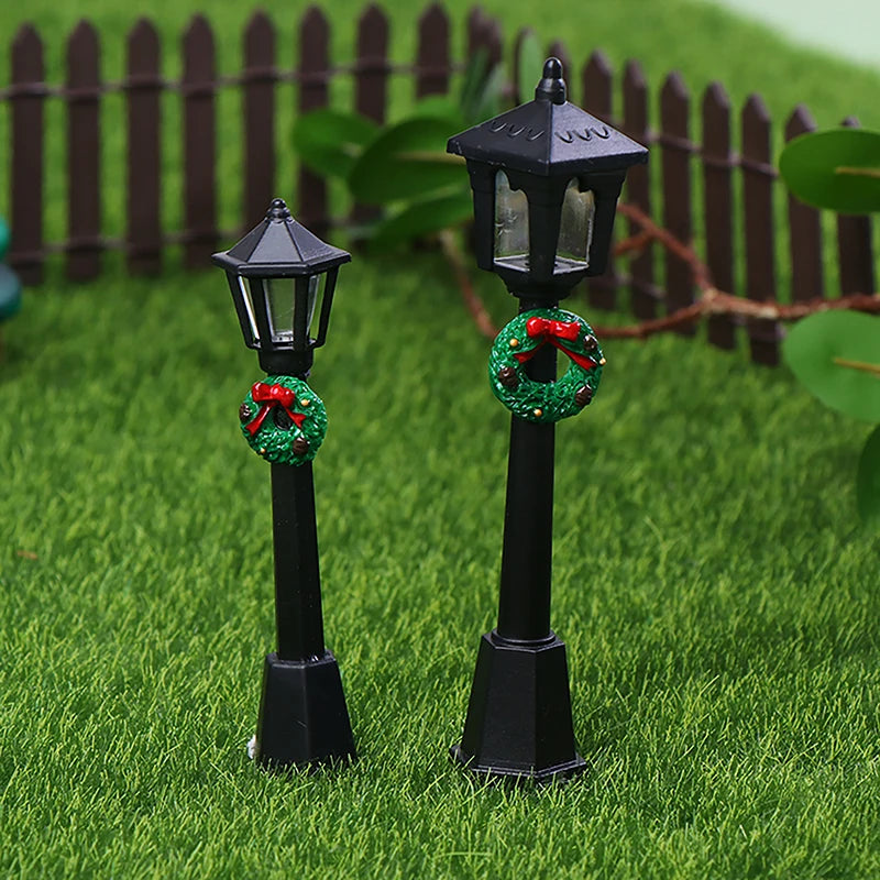 Mini Christmas Village Street Lamps