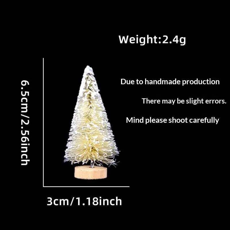 Mini Snow-Frosted Christmas Trees
