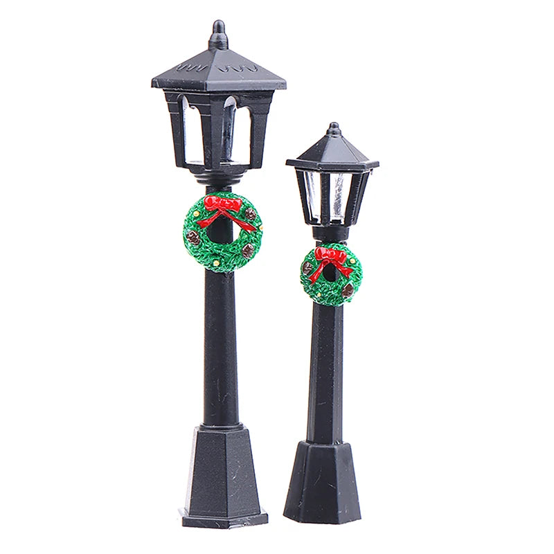 Mini Christmas Village Street Lamps