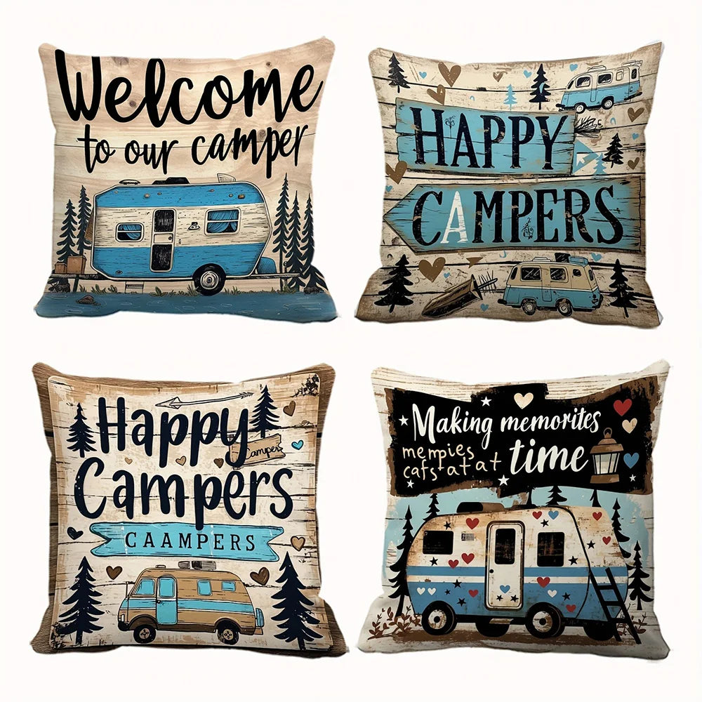 Camping & RV Decorative Pillow Covers