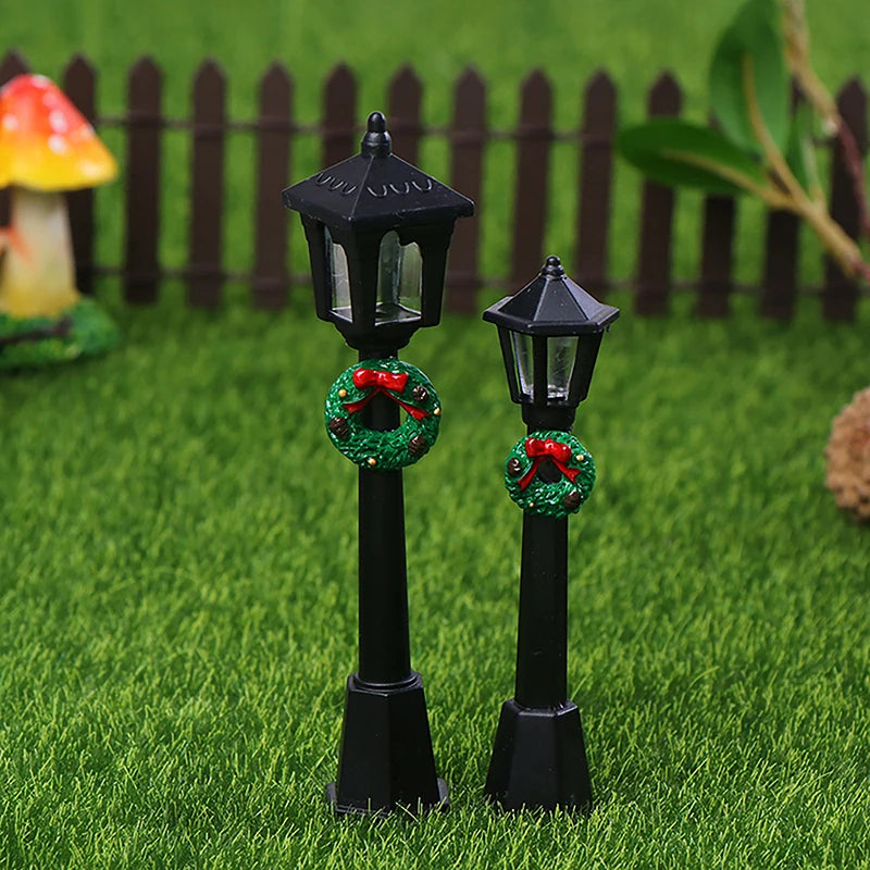 Mini Christmas Village Street Lamps