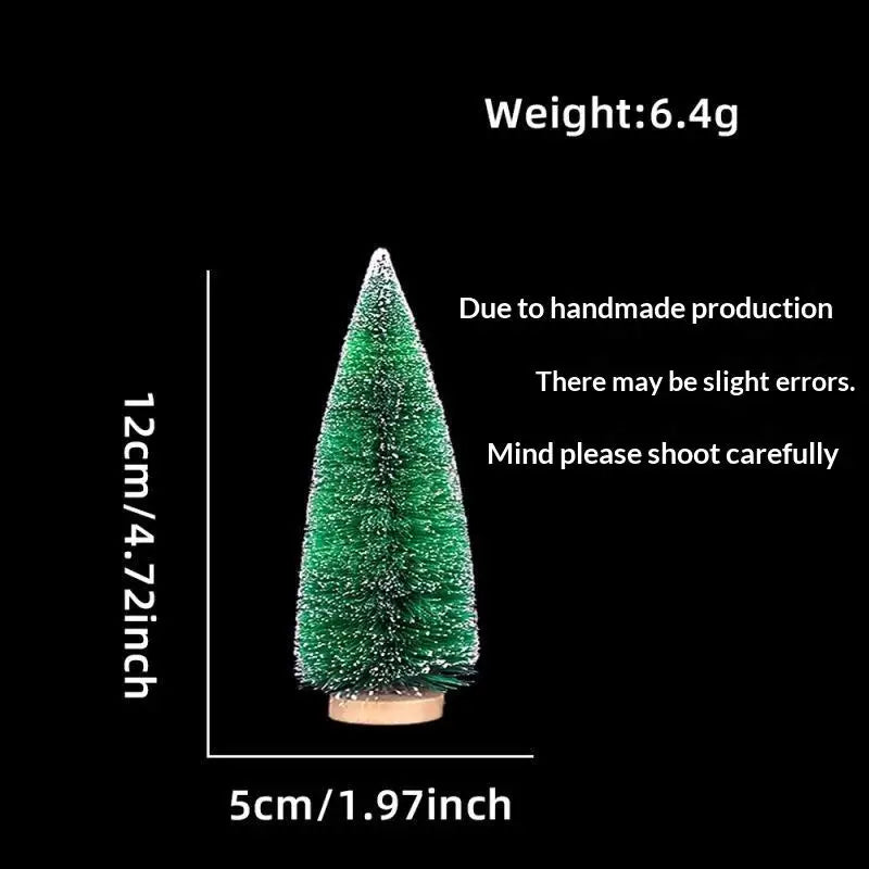 Mini Snow-Frosted Christmas Trees