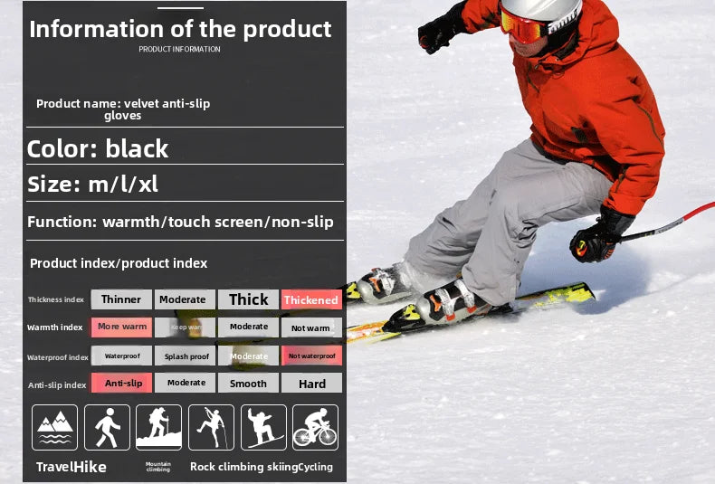 Waterproof USB Heated Winter Gloves