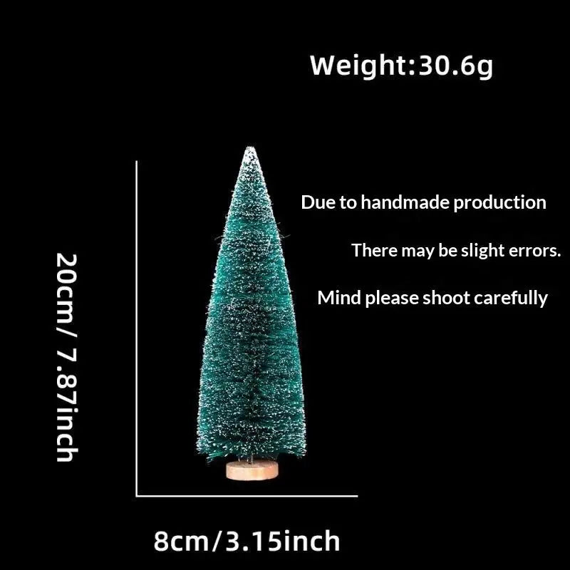 Mini Snow-Frosted Christmas Trees