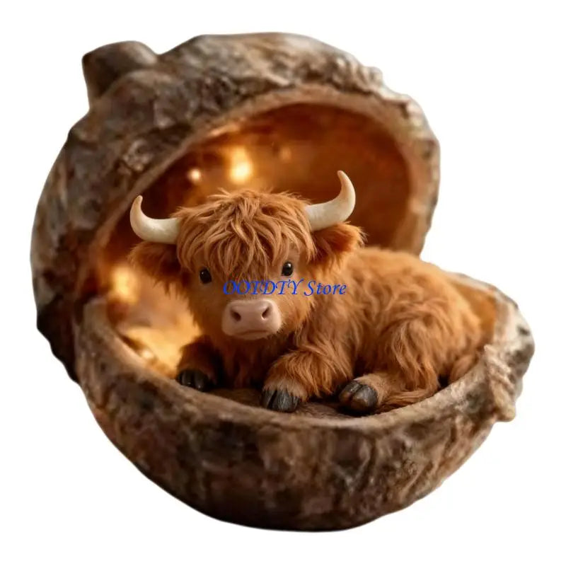 Highland Cow Christmas Ornaments