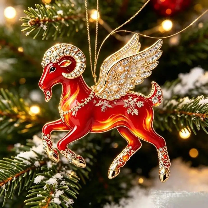Goat Christmas Tree Ornaments