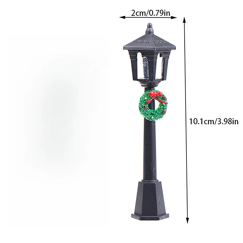 Mini Christmas Village Street Lamps