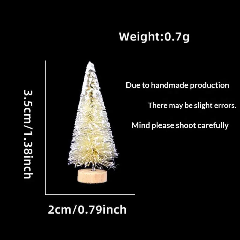 Mini Snow-Frosted Christmas Trees