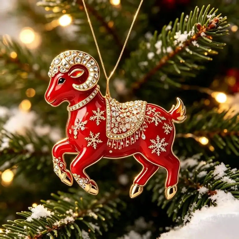 Goat Christmas Tree Ornaments