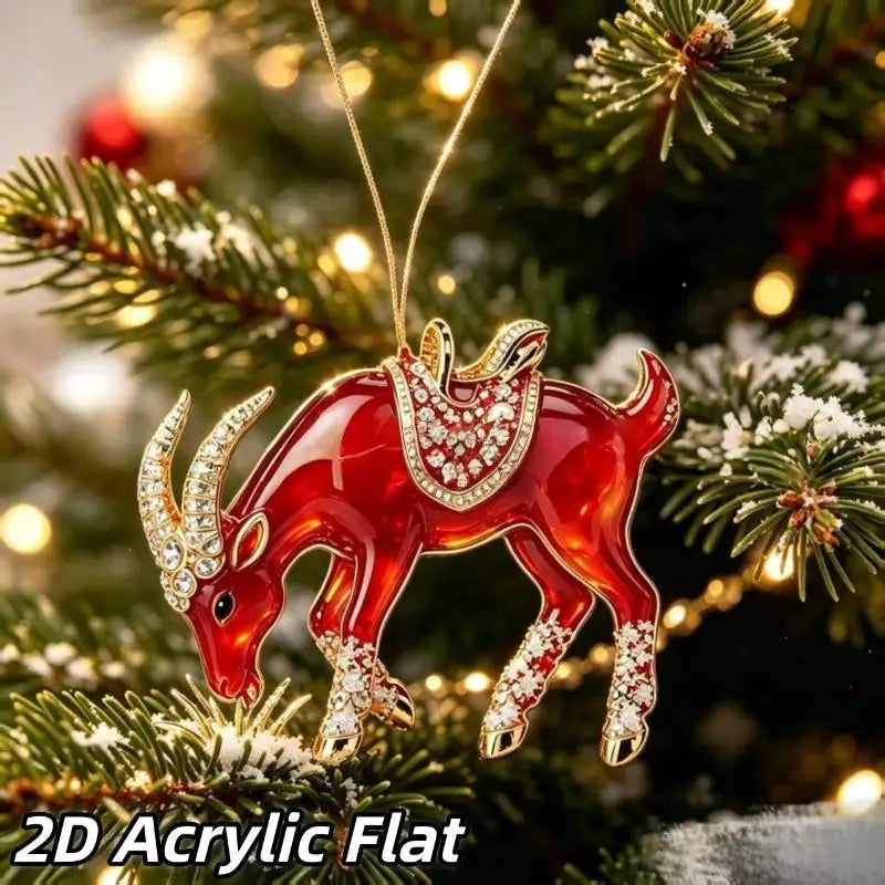 Goat Christmas Tree Ornaments