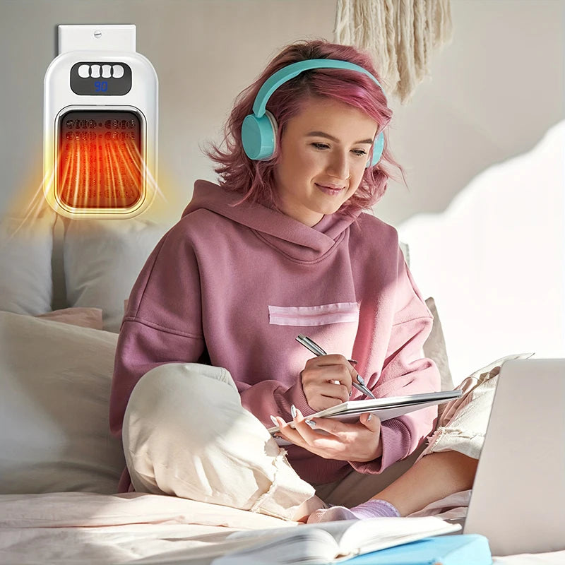 Portable Mini Wall Heater with Remote