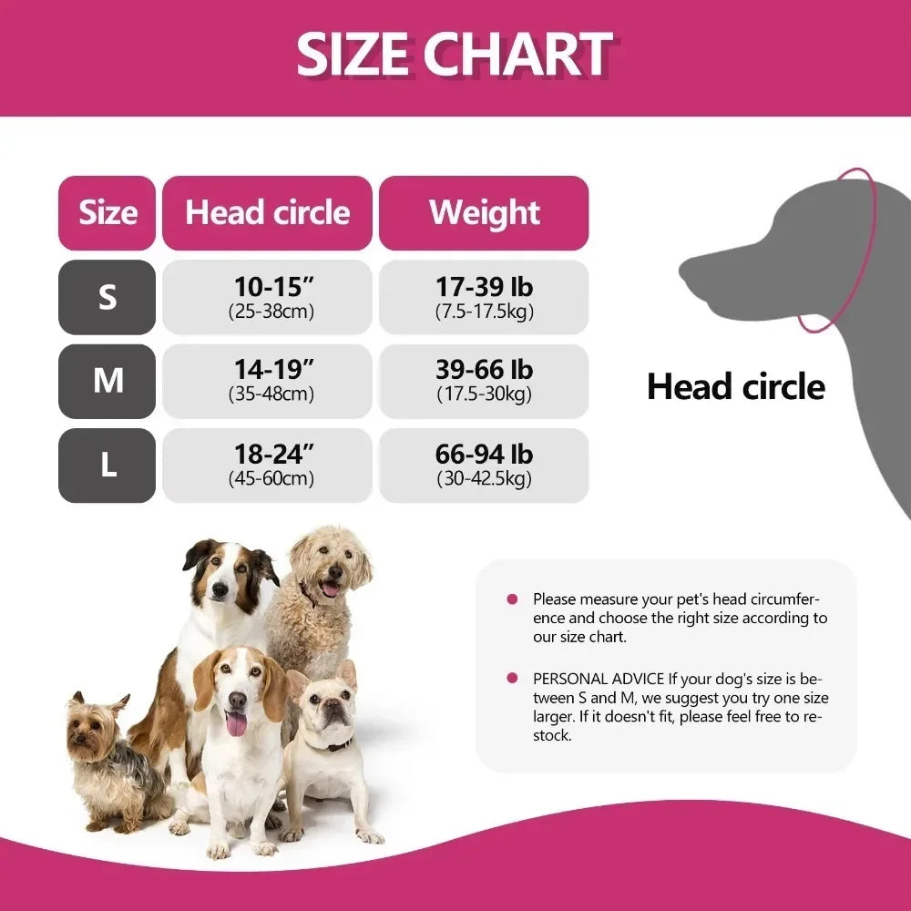 Calming Noise-Reducing Dog Head Cover